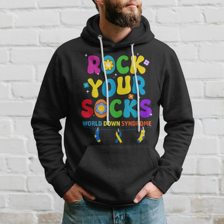 World Down Syndrome Day Rock Your Socks Awareness Hoodie Gifts for Him