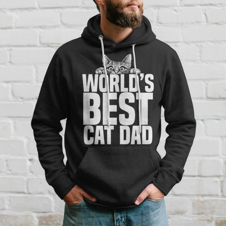 Worlds Best Cat Dad | Funny Cats Lover Gift Hoodie Gifts for Him