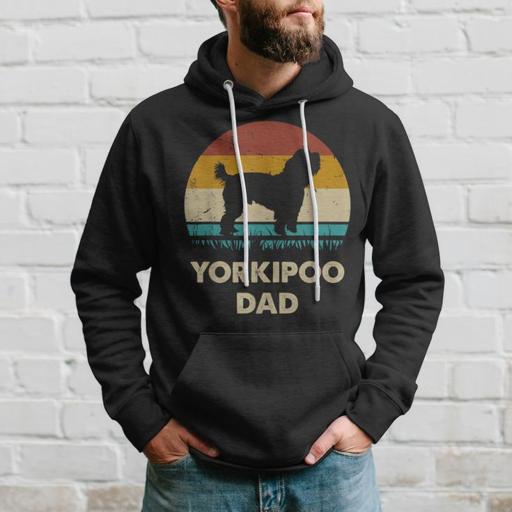 Yorkipoo Dad For Men Yorkipoo Dog Lovers Vintage Gift Dad Hoodie Gifts for Him