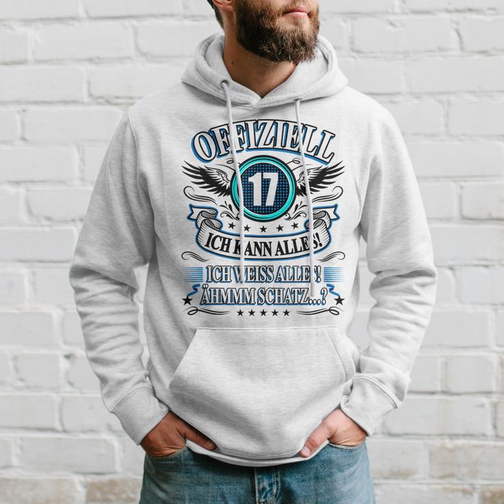 17 Geburtstag Lustig Offiziell 17 Ich Kann AllesSchatz Hoodie Geschenke für Ihn