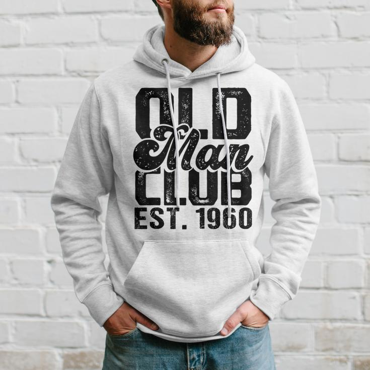 1960 Birthday Party Old Man Club Est 1960 Senior Citizen Gift For Mens Hoodie Gifts for Him