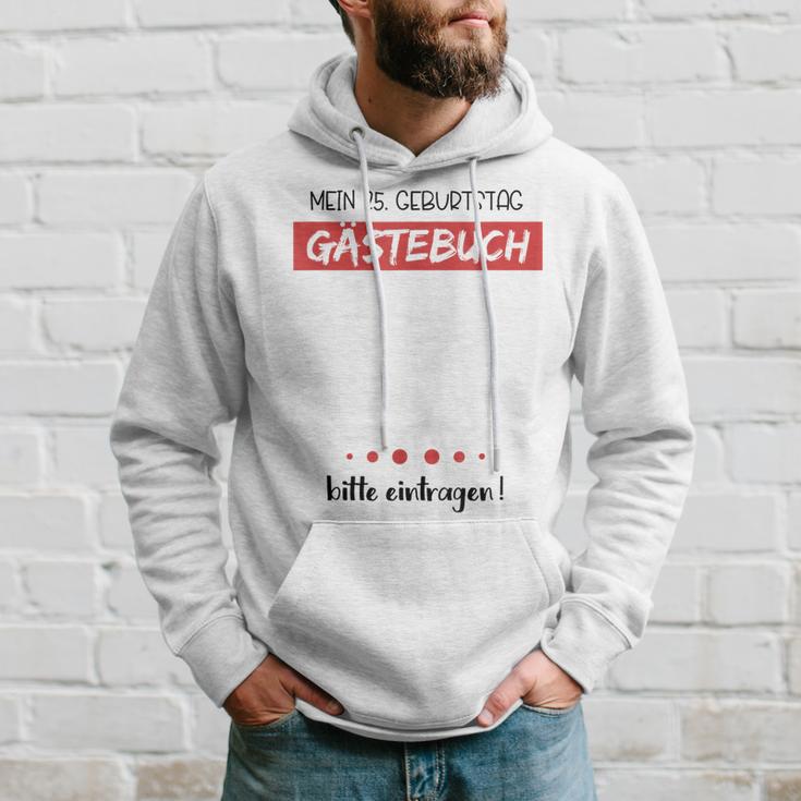 25 Geburtstag Party Gästebuch Geschenk 25 Jahre Hoodie Geschenke für Ihn