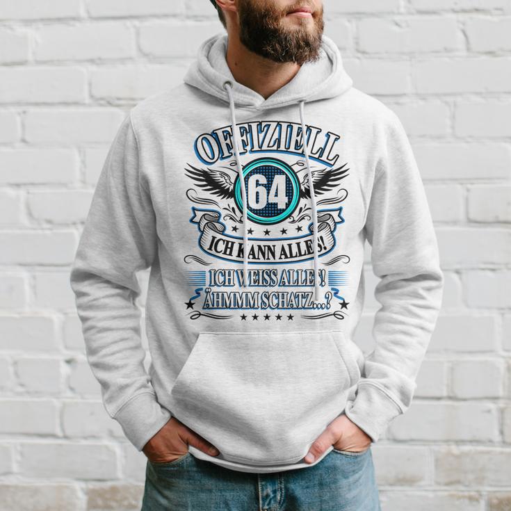 64 Geburtstag Lustig Offiziell 64 Ich Kann AllesSchatz Hoodie Geschenke für Ihn