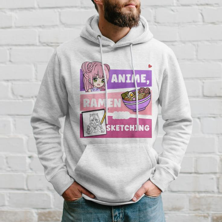 Anime Just A Girl Who Loves Anime Ramen And Sketching Hoodie Gifts for Him