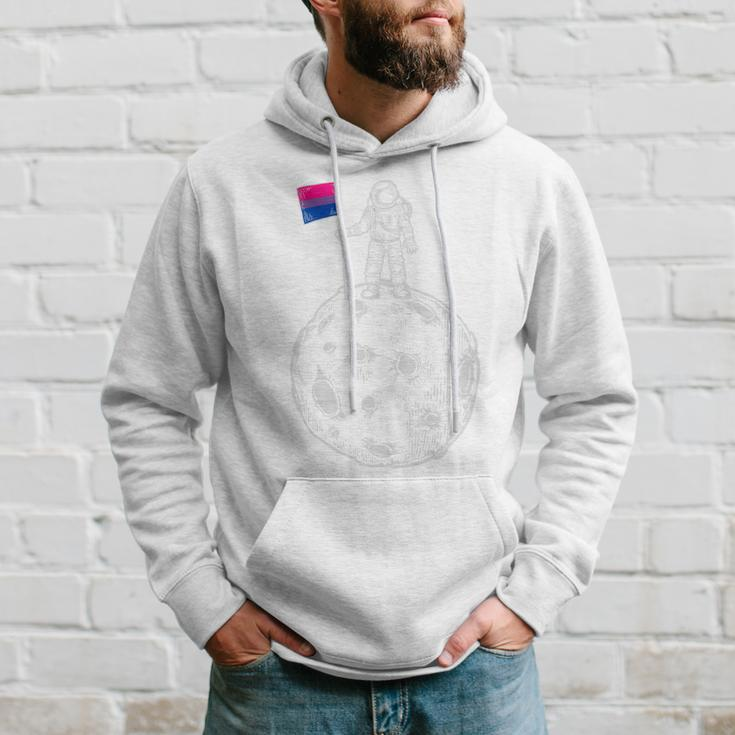 Astronaut Moon Bisexual Flag Space Lgbtq Gay Pride Hoodie Gifts for Him