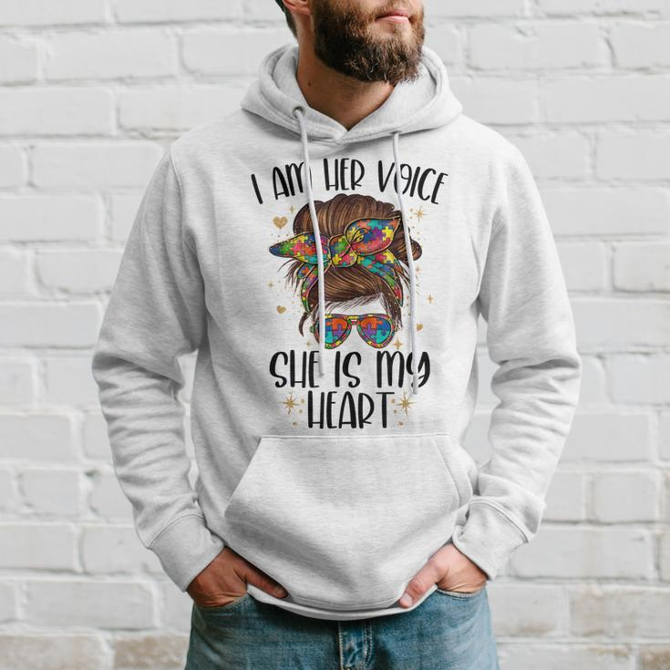 Autism Awareness Autism Mom Mama Daddy Papa Messy Bun Hoodie Gifts for Him