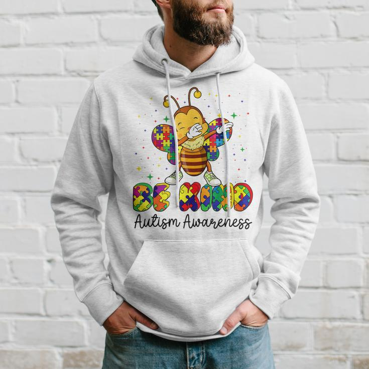 Be Kind Autism Awareness Puzzle Bee Dabbing Support Kids Hoodie Gifts for Him