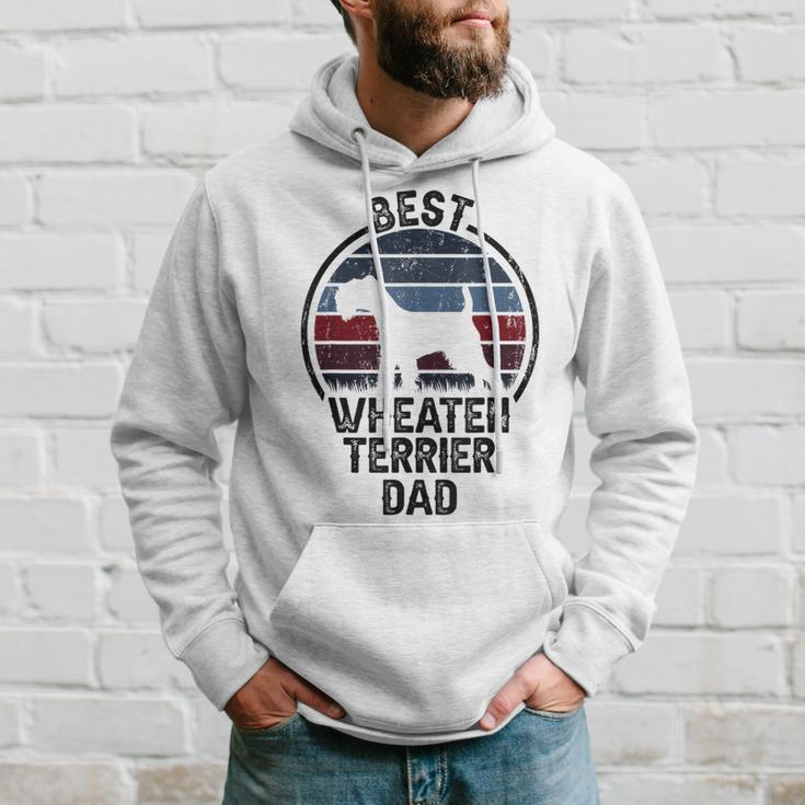 Best Dog Father Dad - Vintage Wheatie Wheaten Terrier Hoodie Gifts for Him