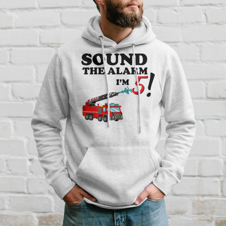 Birthday 5 Year Old Fire Fighter Truck | 5Th Bday Hoodie Gifts for Him