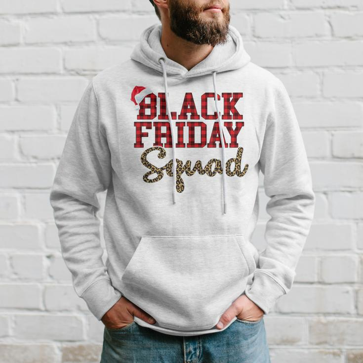 Black Friday Squad Buffalo Plaid Leopard Printed Gift Hoodie Gifts for Him
