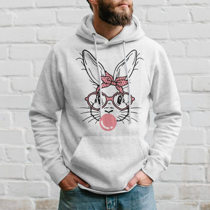 Bunny Face With Pink Sunglasses Bandana Happy Easter Day Hoodie Gifts for Him