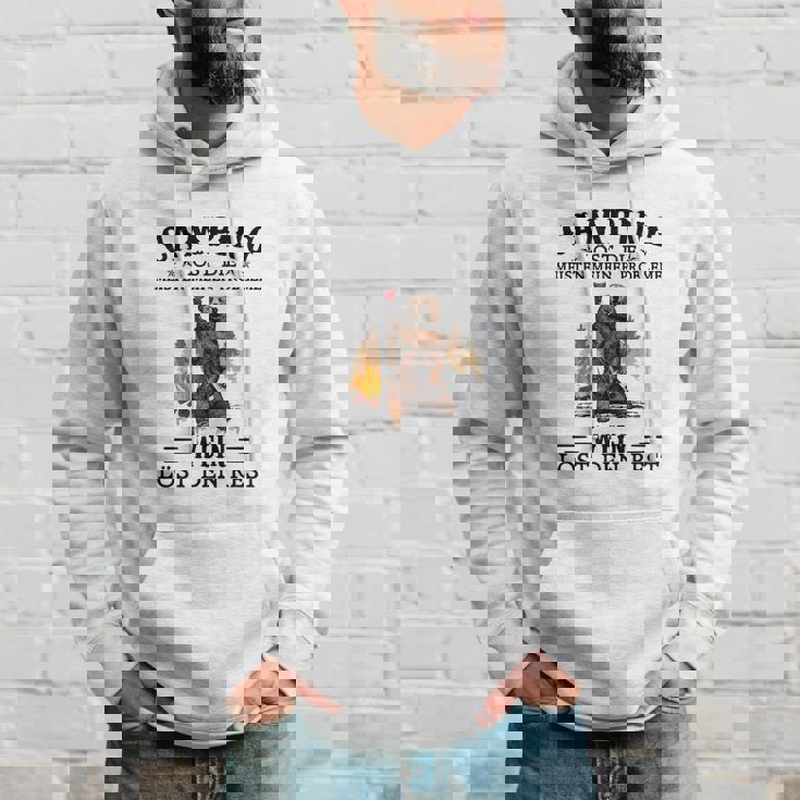 Camping und Wein Hoodie - Camping löst Probleme, Wein den Rest Geschenke für Ihn