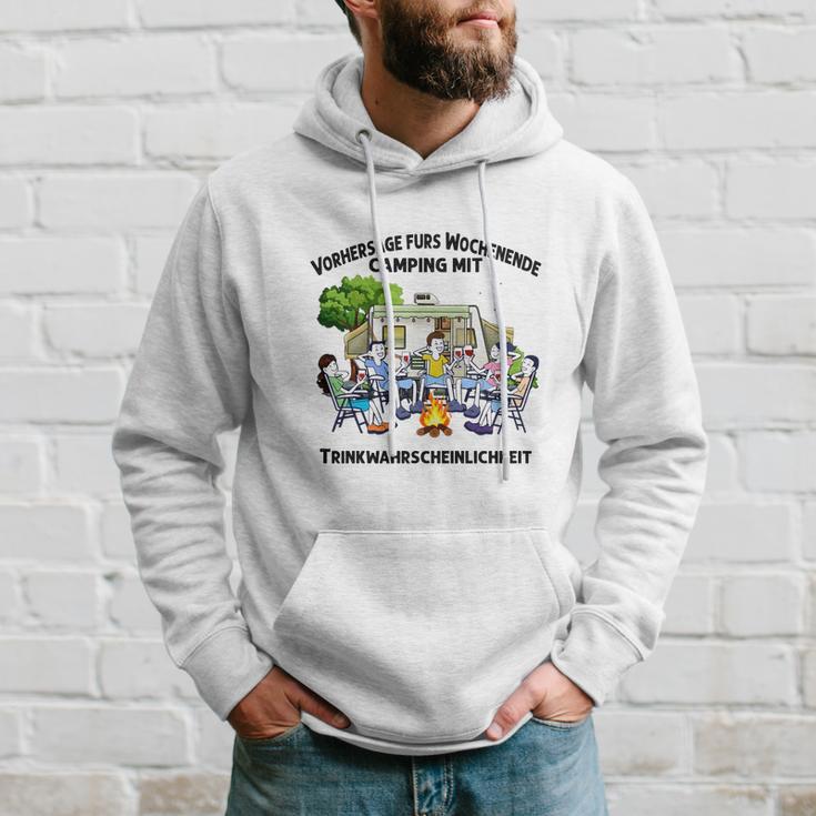 Camping Vorhersage Fürs Wpchenende Hoodie Geschenke für Ihn