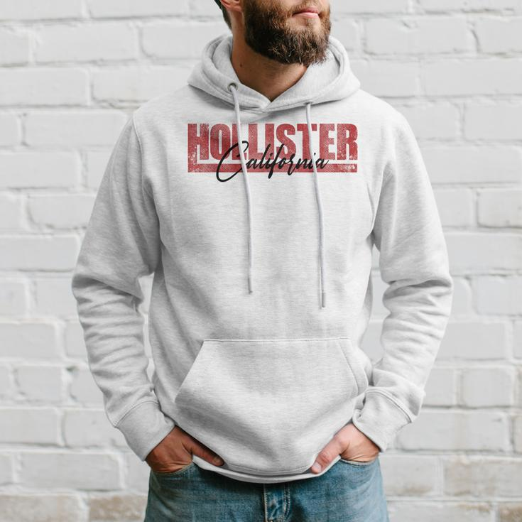 City Of Hollister California Ca Vintage Athletic Sports Hoodie Gifts for Him
