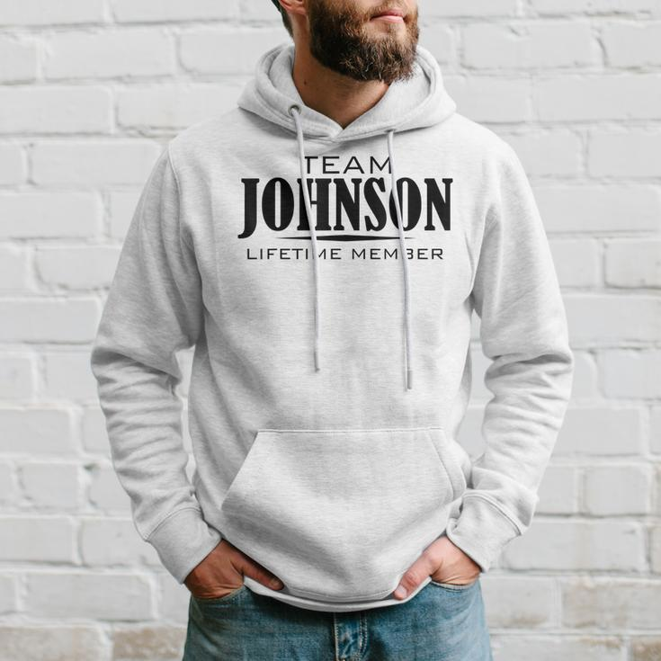 Cornhole Team Johnson Family Last Name Top Lifetime Member Men Hoodie Graphic Print Hooded Sweatshirt Gifts for Him