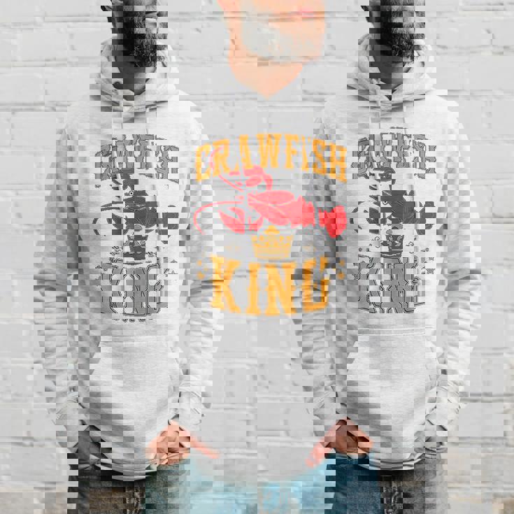 Crawfish King Crawfish Boil Party Festival Men Hoodie Gifts for Him