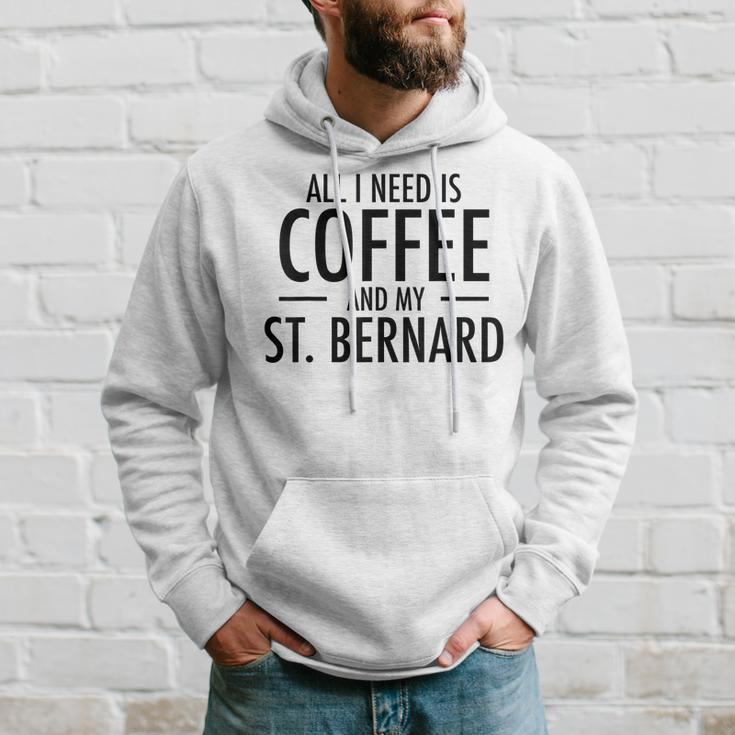 Cute Coffee St Dog Bernard Gifts For Saint Bernard Mom Dad Hoodie Gifts for Him