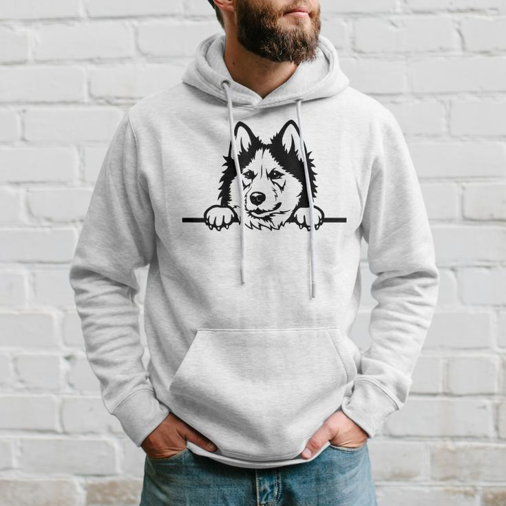 Cute Siberian Husky Dog Face Pup Pet Puppy Lover Dad Mom Hoodie Gifts for Him