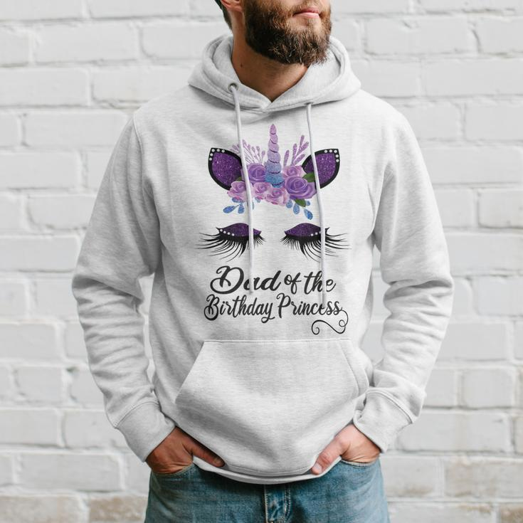 Dad Of The Birthday Princess Unicorn Girl Matching Gift Hoodie Gifts for Him