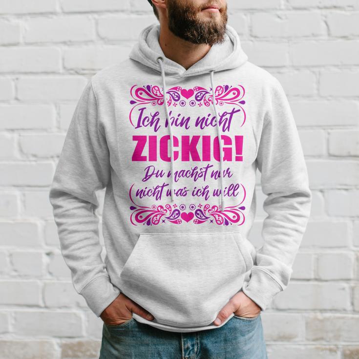 Damen Ich Bin Nicht Zickig Hoodie, Lustige Sprüche für Frauen Geschenke für Ihn