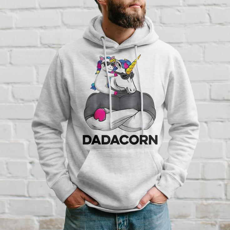 Fathers Day Gift Unicorn Dad Funny Dadacorn Men Hoodie Gifts for Him
