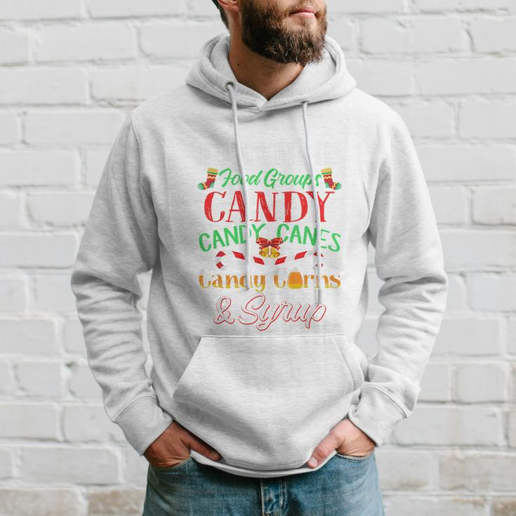 Four Main Food Groups Elf Buddy Christmas Pajama Shirt Xmas Hoodie Gifts for Him