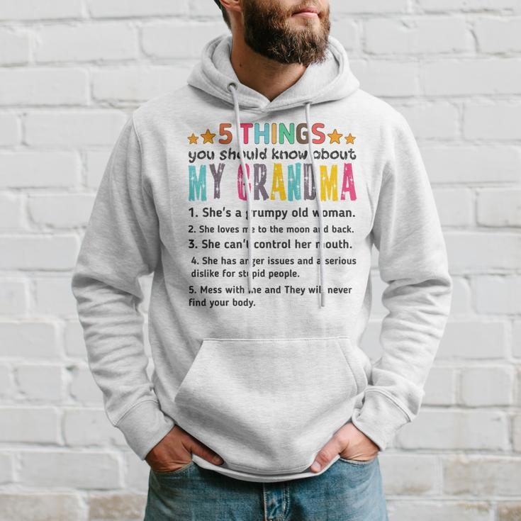 Funny 5 Things You Should Know About My Grandmas Hoodie Gifts for Him