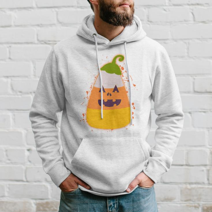 Funny Halloween Candy Corn Pumpkin Hoodie Gifts for Him