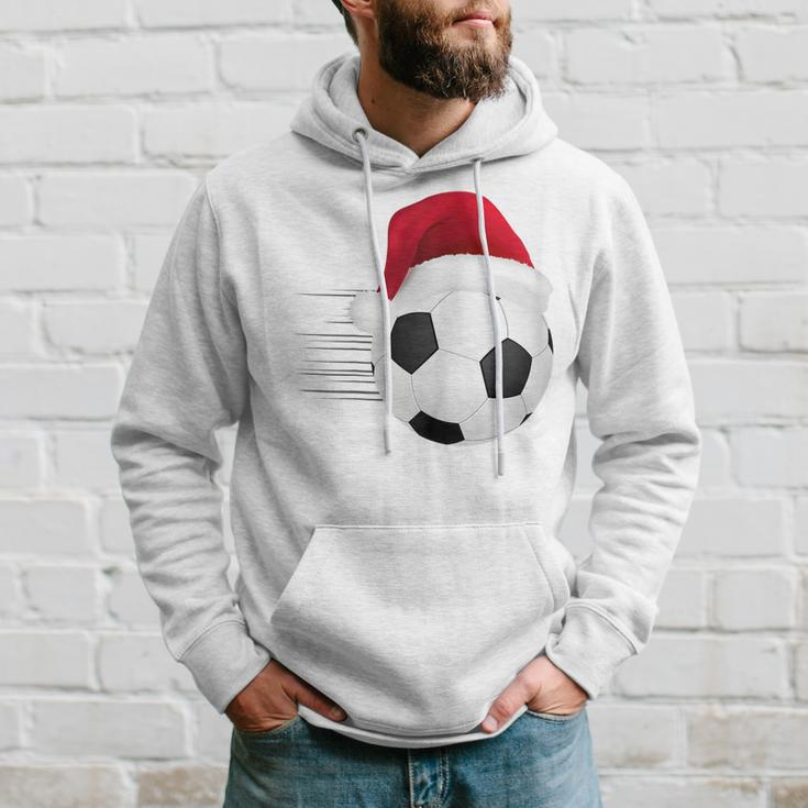 Fußball-Fußball-Weihnachtsball Weihnachtsmann-Lustige Hoodie Geschenke für Ihn
