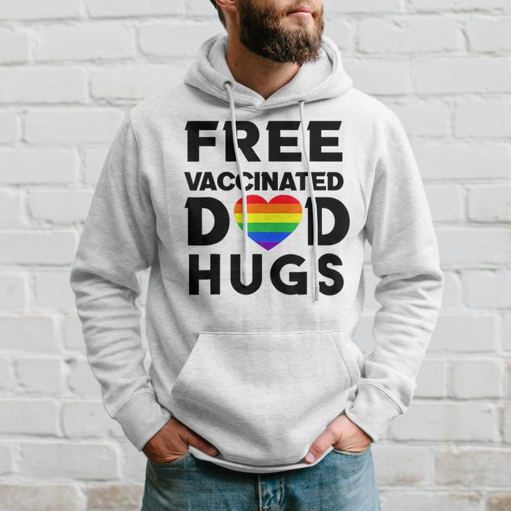 Gay Pride Free Vaccinated Dad Hugs Lgbt Lesbian Hoodie Gifts for Him