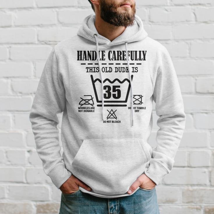 Herren 35. Geburtstag Hoodie Vorsicht Alter Kerl 35 Jahre Geschenke für Ihn