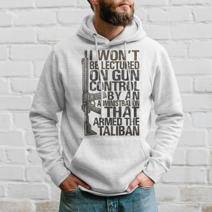 I Wont Be Lectured On Gun Control On Back Hoodie Gifts for Him