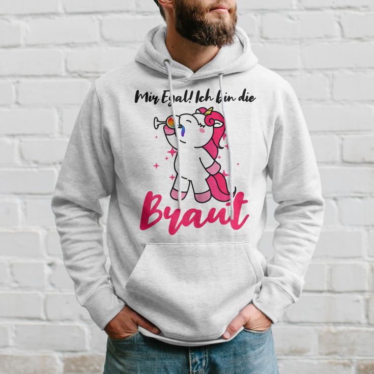 Ich Bin Die Braut Einhorn Hoodie für JGA & Hochzeitsparty Geschenke für Ihn