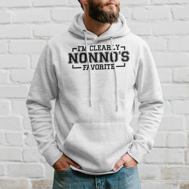 Im Clearly Nonnos Favorite Funny Grandchildren Grandpa Hoodie Gifts for Him