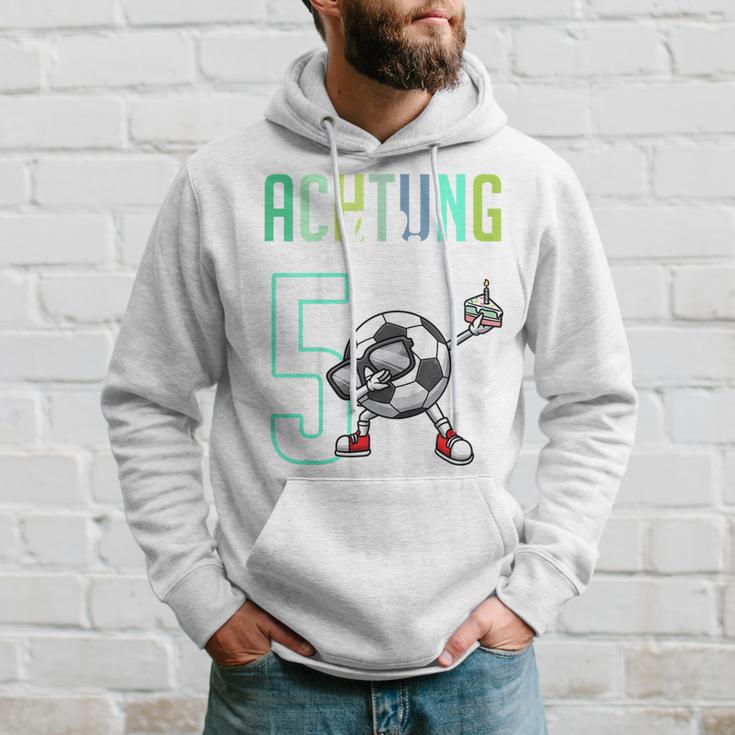 Kinder Fünfter Geburtstag 5 Jahre Fussball 5 Geburtstag Hoodie Geschenke für Ihn