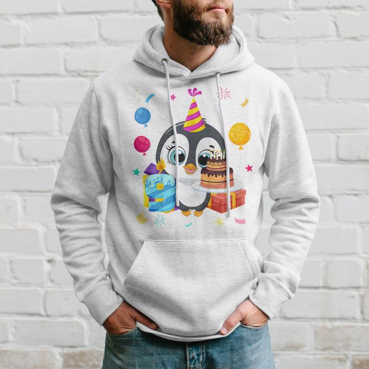 Kinder Pinguin-Party 9. Geburtstag Hoodie, Pinguin Mottoparty Outfit Geschenke für Ihn