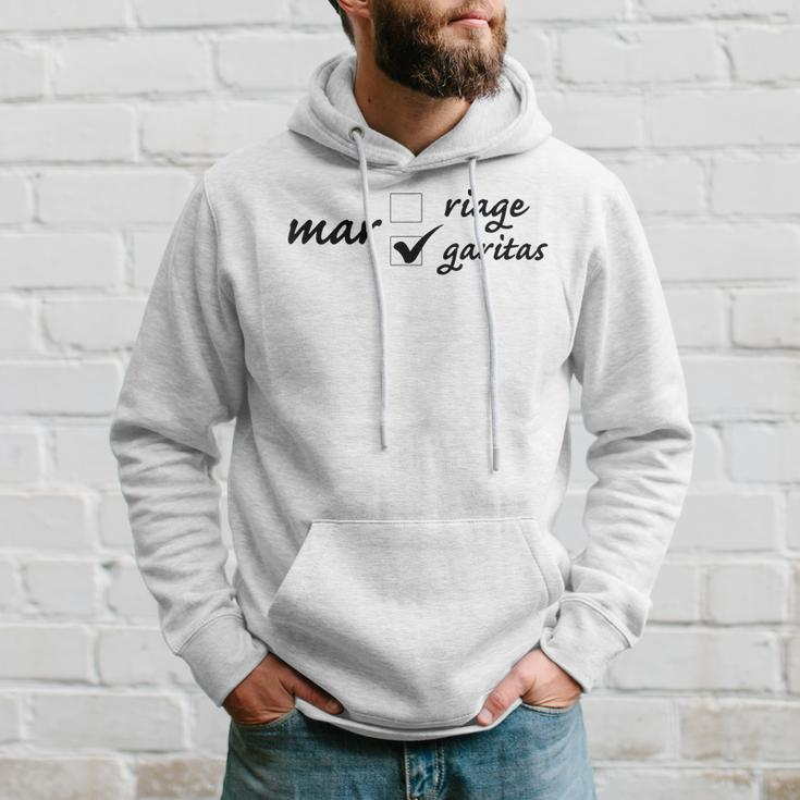 Margaritas Over Marriage Funny Men Hoodie Graphic Print Hooded Sweatshirt Gifts for Him