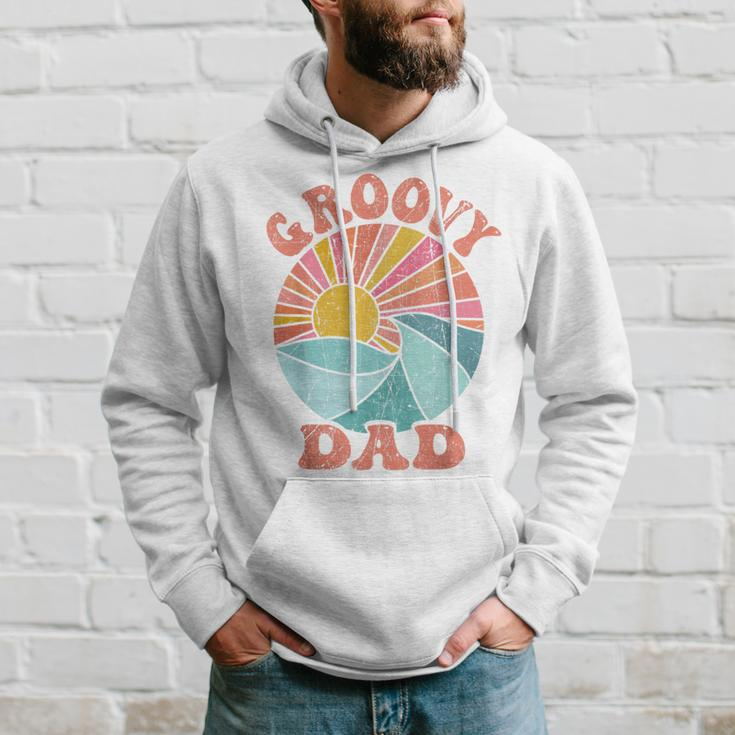 Mens Groovy Dad 70S Aesthetic Nostalgia 1970S Retro Dad Hoodie Gifts for Him