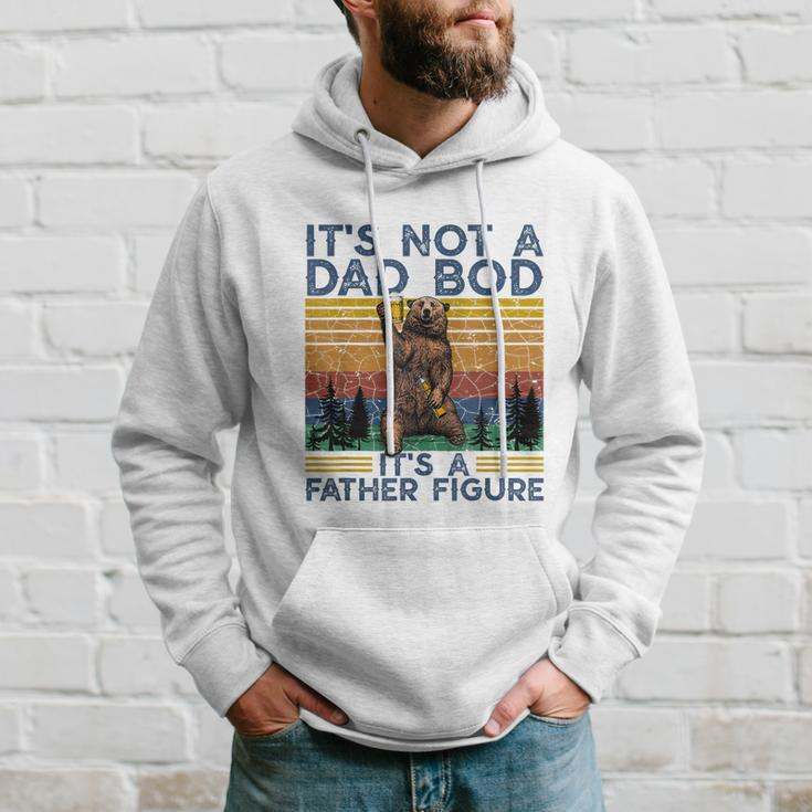 Mens Its Not A Dad Bod Its A Father Figure Funny Bear Camping Hoodie Gifts for Him