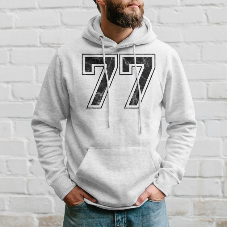 Number 77 Men Hoodie Gifts for Him