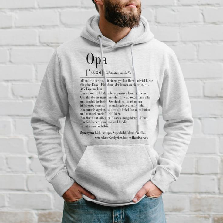 Opa Definition Hoodie, Herren Spruch für Großvater Geschenke für Ihn