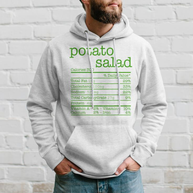 Potato Salad Nutrition Facts Funny Thanksgiving Christmas V2 Men Hoodie Graphic Print Hooded Sweatshirt Gifts for Him