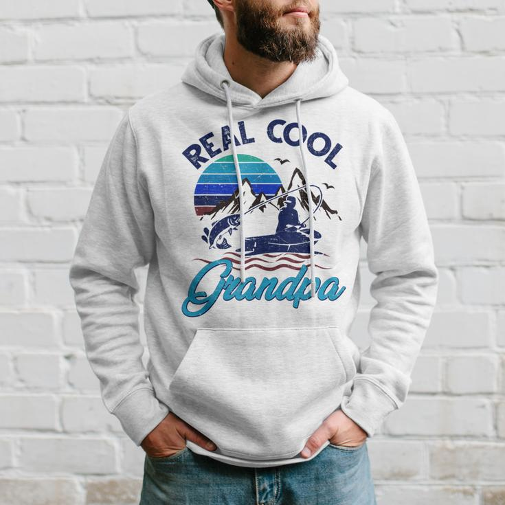Real Cool Grandpa Awesome Fisherman Fish Hunter Fishing Gift Gift For Mens Hoodie Gifts for Him