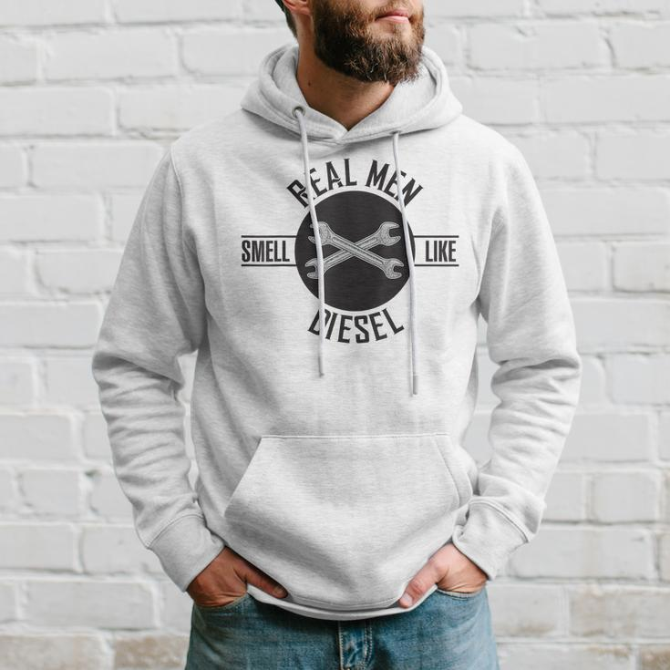 Real Men Smell Like Diesel Funny Mechanics Hoodie Gifts for Him