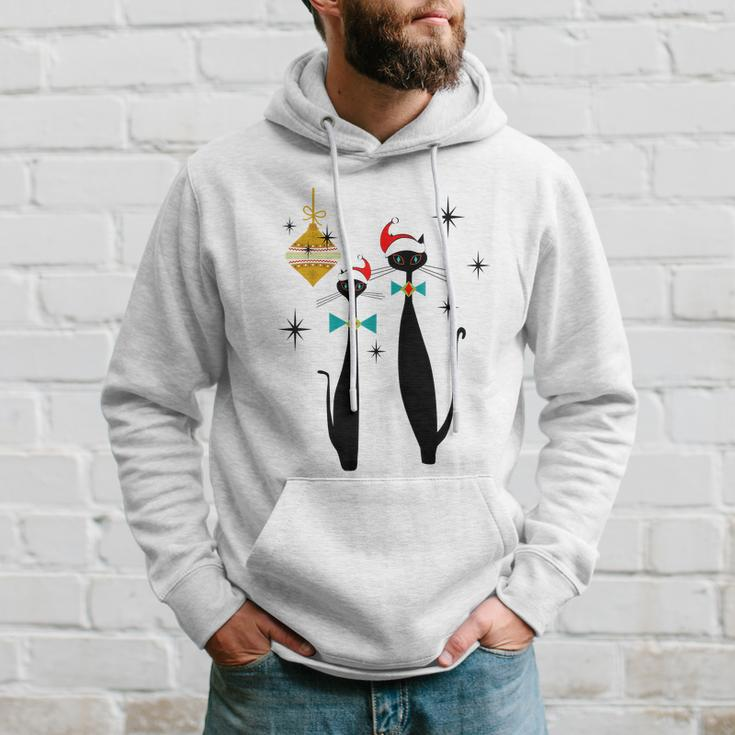 Retro Mid Century Modern Cool Cat Christmas Tshirt Hoodie Gifts for Him