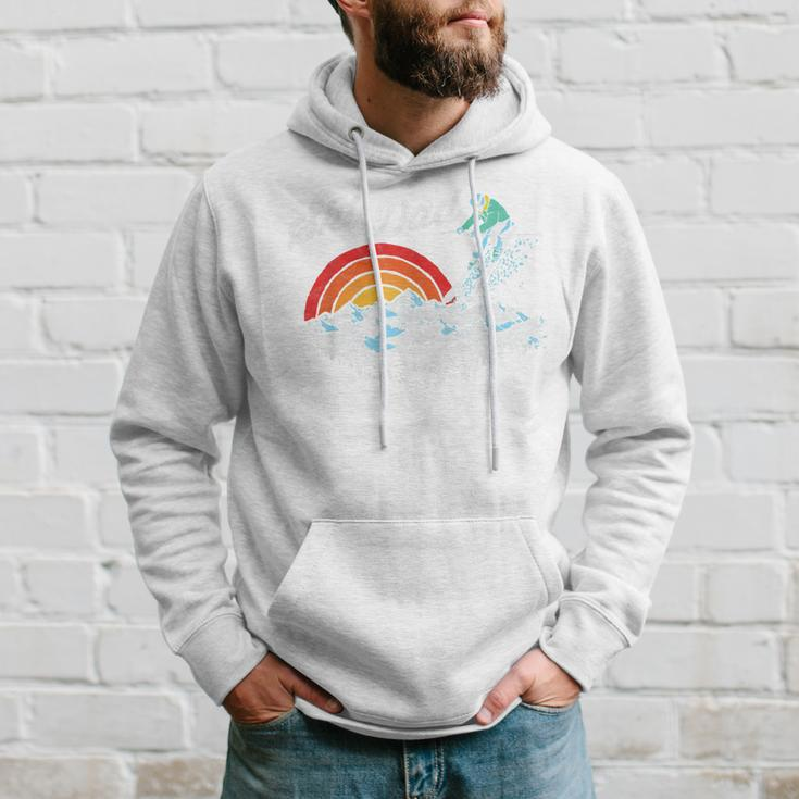 Retro Ski Dad Vintage Skiing Graphic Hoodie Gifts for Him