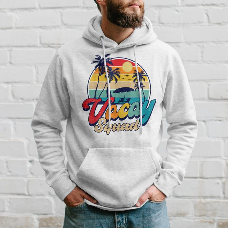 Retro Vacay Squad Aloha Beaches Palm Trees Summer Vacation Hoodie Gifts for Him