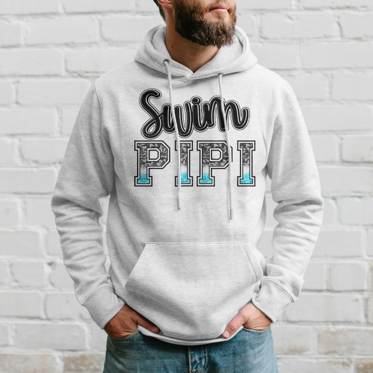 Swim Pipi Swimming Diving Camo Western Fathers Day Hoodie Gifts for Him