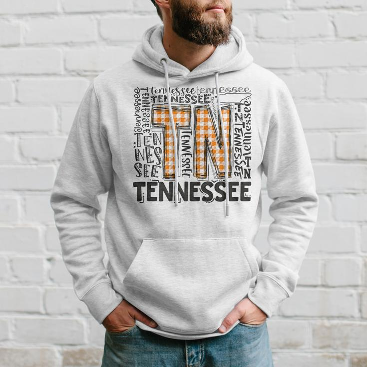Tennessee State Flag Orange Plaid Tn Hoodie Gifts for Him