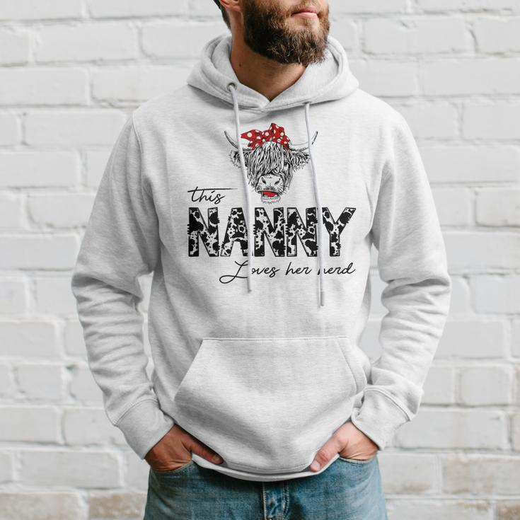 This Nanny Loves Her Herd Cowgirl Mothers Day Boys Girls Hoodie Gifts for Him